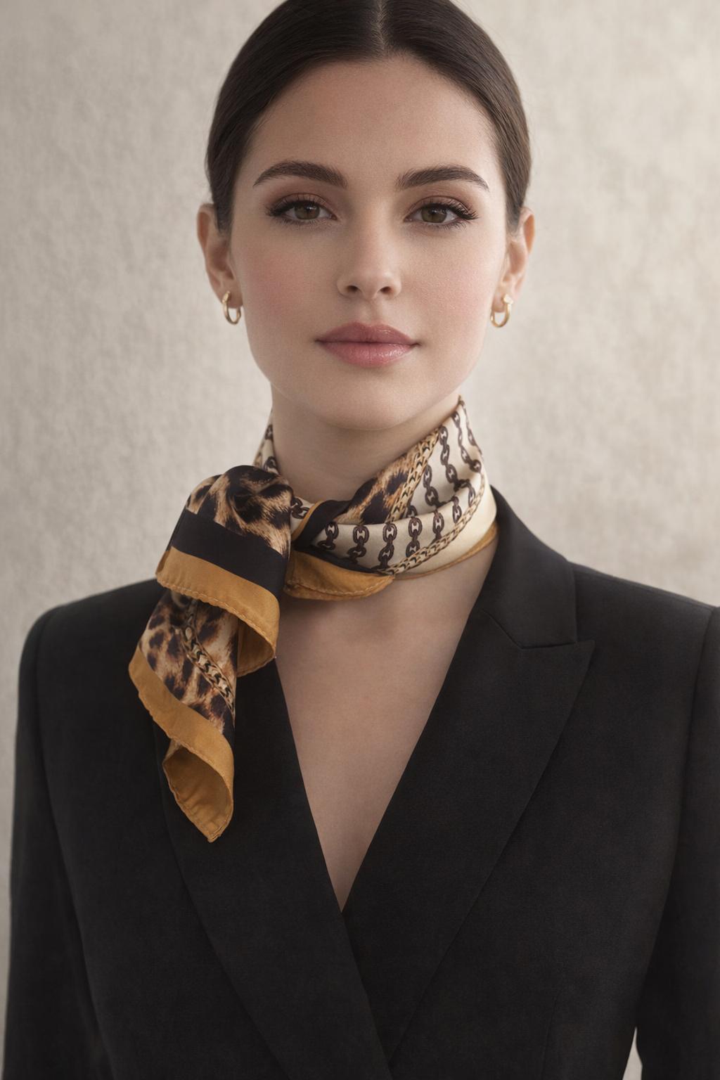 Foulard 100% Seta floreale